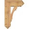 Ekena Millwork Olympic Arts and Crafts Smooth Bracket w/ Offset Brace, Western Red Cedar, 7 1/2"W x 18"D x 26"H BKT0806X18X26OLY03SWR - alternate 2